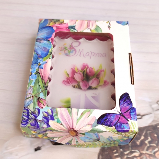 Мыло в коробке 8 марта