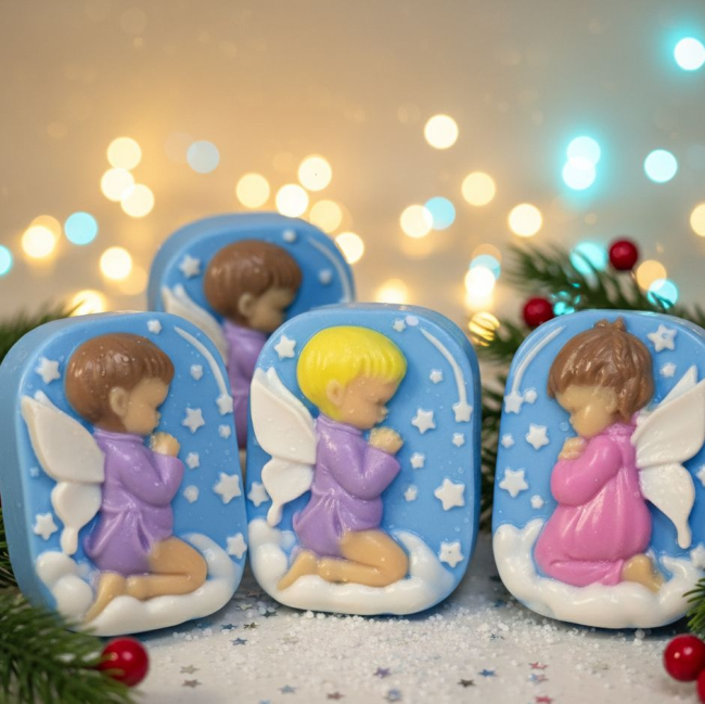 Варианты мыла с ангелами