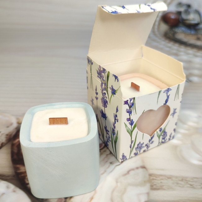 в гипсовом малом кашпо