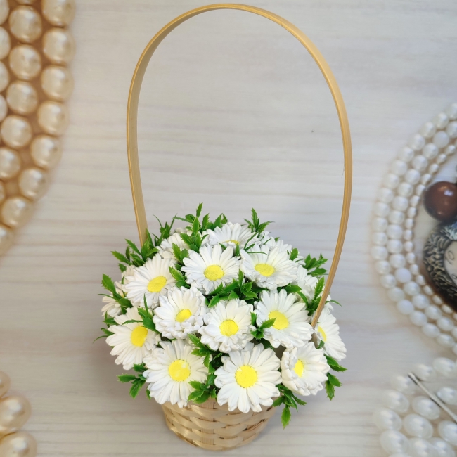 Мыльный букет Ромашковое облачко