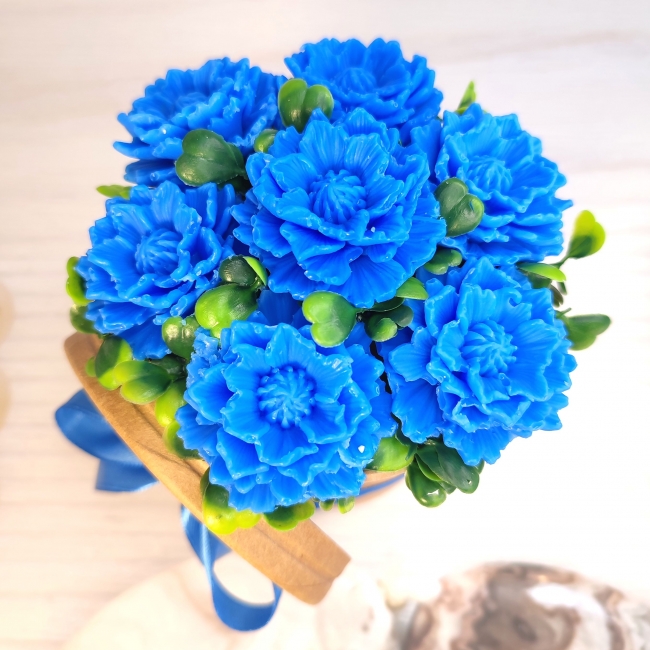 Букет полевых цветов из мыла ручной работы