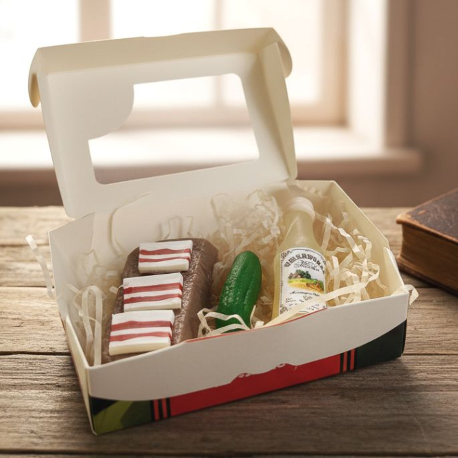 подарок на 23 февраля сало, водочка, огурчик из мыла