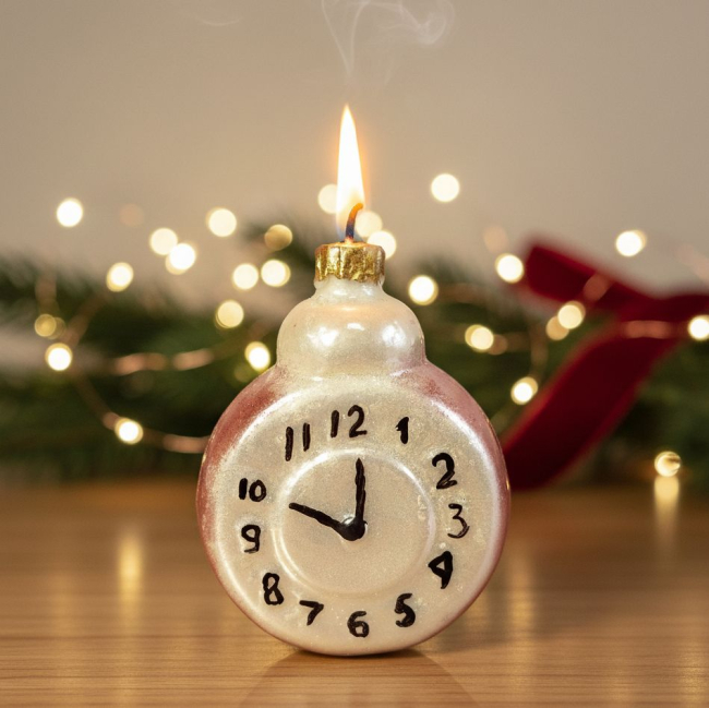 Новогодняя игрушка часики