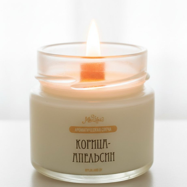 свеча апельсин и корица