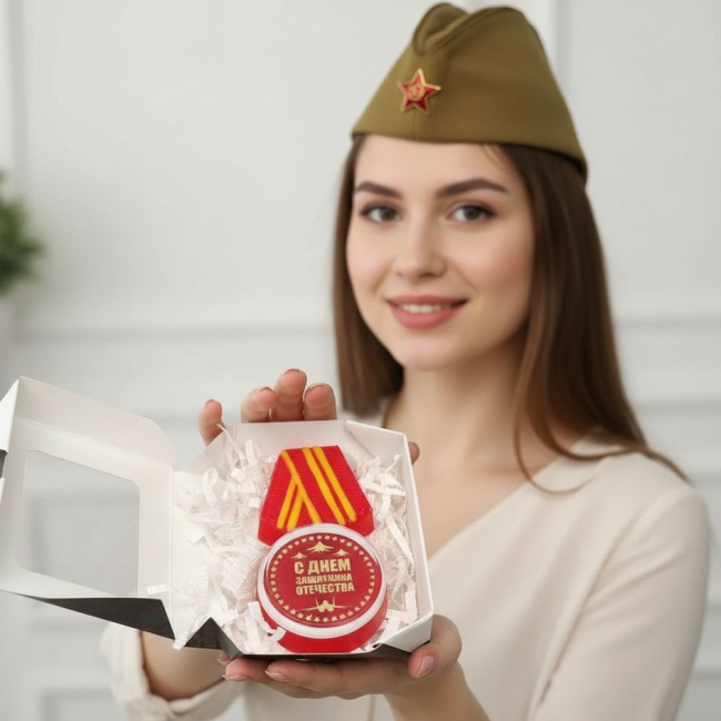 Мыльная медаль к 23 Февраля, I степени :)