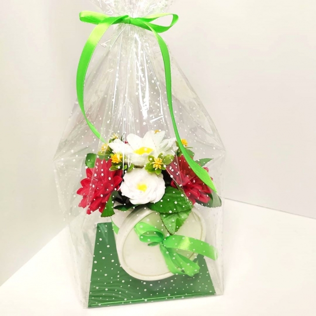 Букет Снег и пламя