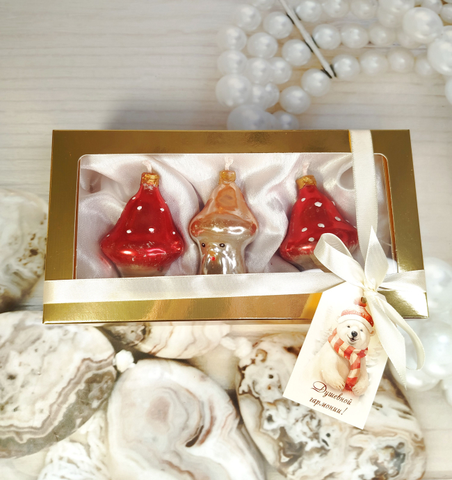 Новогодние грибы-свечи