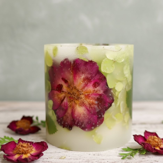 шиповник и гортензия