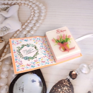 Мыло-открытка к 8 Марта V2