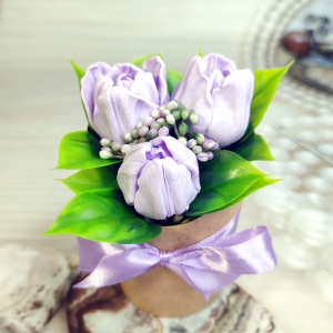 Букет из мыла на 8 Марта