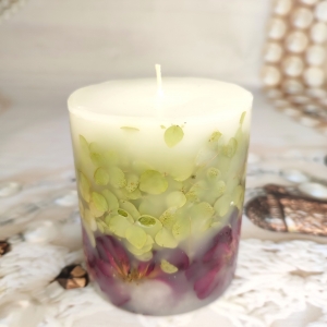 свеча с розами