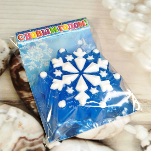 Новогодняя снежинка из мыла