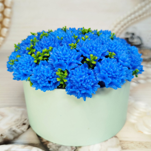 Васильки в шляпной коробке