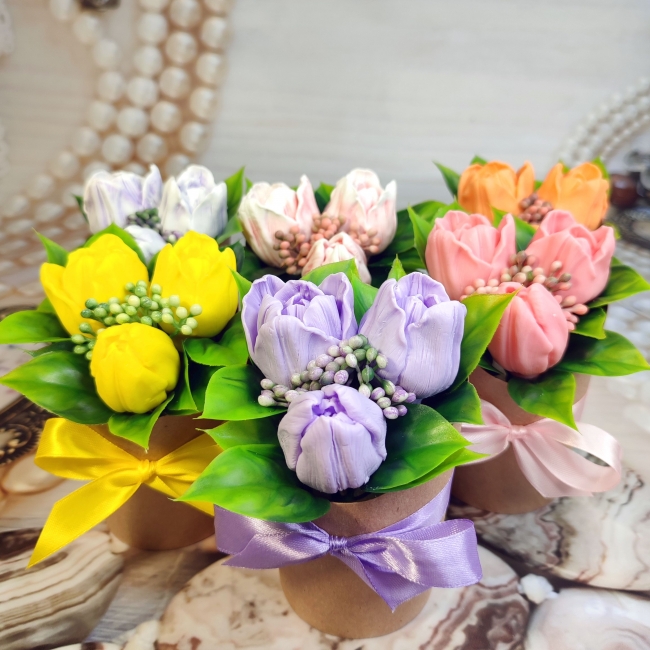 Букет к 8 Марта - мастерская Мылоленд